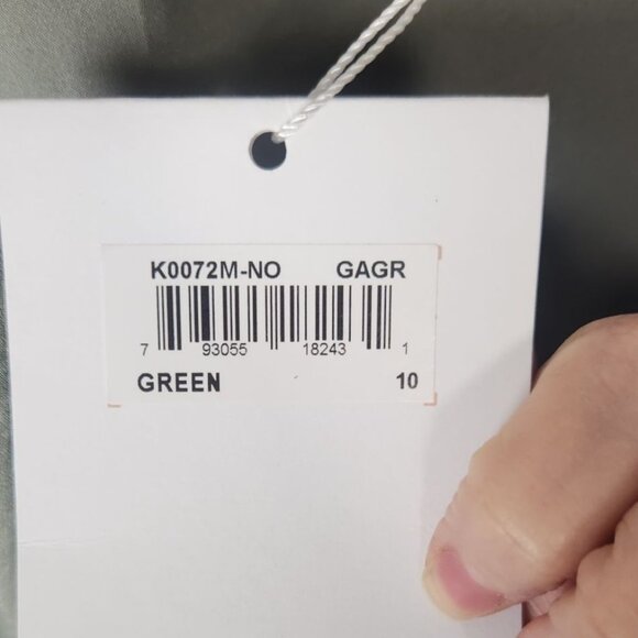 Gal Meets Glam Women's Sz. 10 Jennifer Wrap Dress Green NWT - Picture 3 of 8